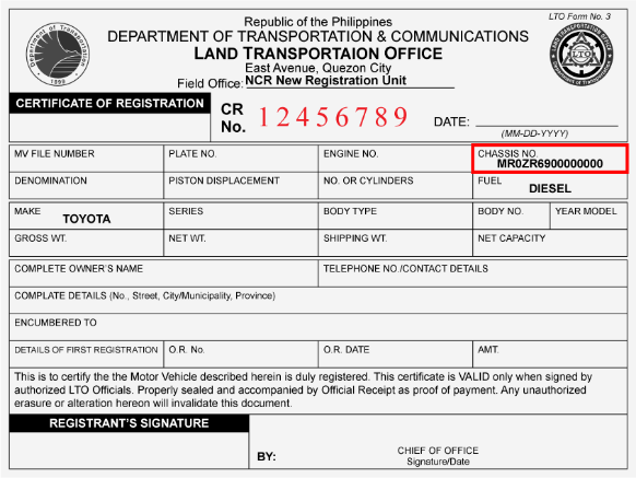 Certificate of Registration