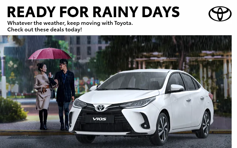 Be ready for rainy days this June with exclusive deals from Toyota